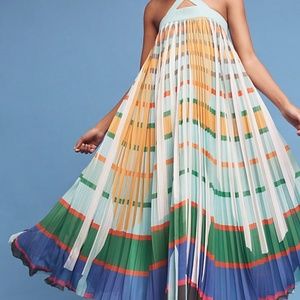 Gorgeous pleated maxi dress, Anthropologie